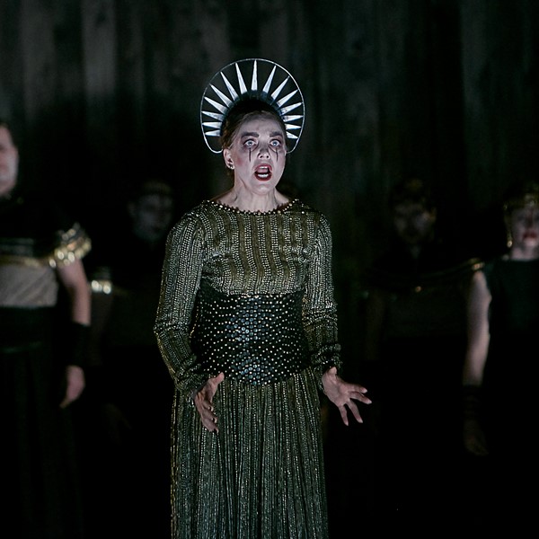 Elsebeth Dreisig (Kleopatra). Fotograf Kåre Viemose for Den Jyske Opera 2019. 